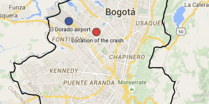 Vliegtuigongeluk in Bogotá