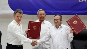 Historisch akkoord FARC en Colombia officieel ondertekend