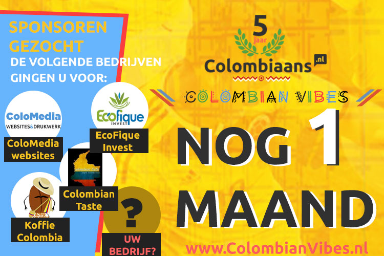 Nog 1 maand te gaan voor Colombian Vibes