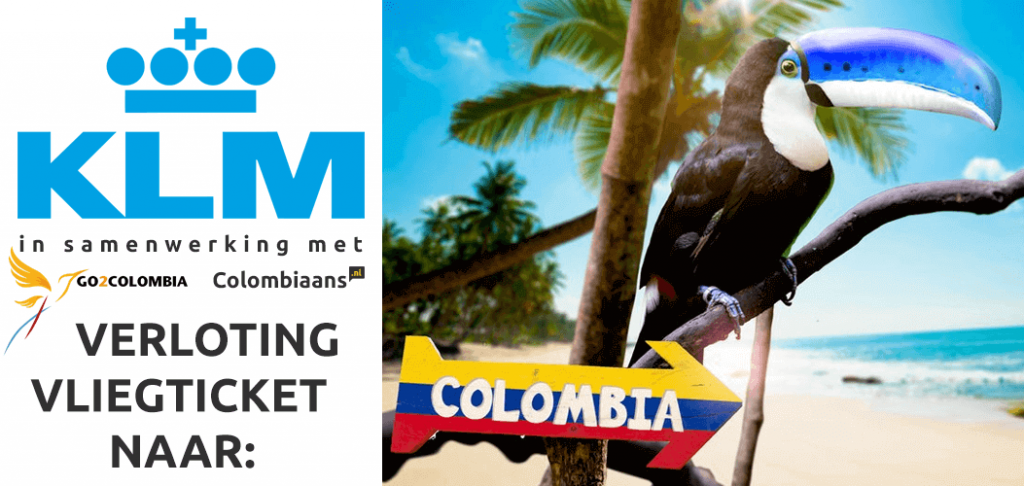 KLM en Go2Colombia.nl verloten vliegticket Colombia tijdens Colombian Vibes