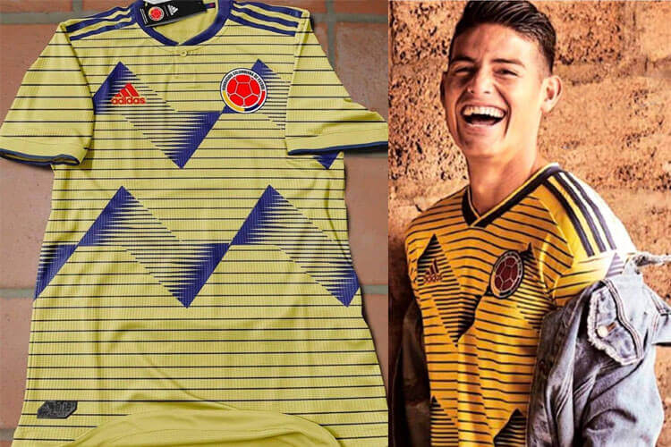 Nieuwe shirt Colombia 2019 gelekt