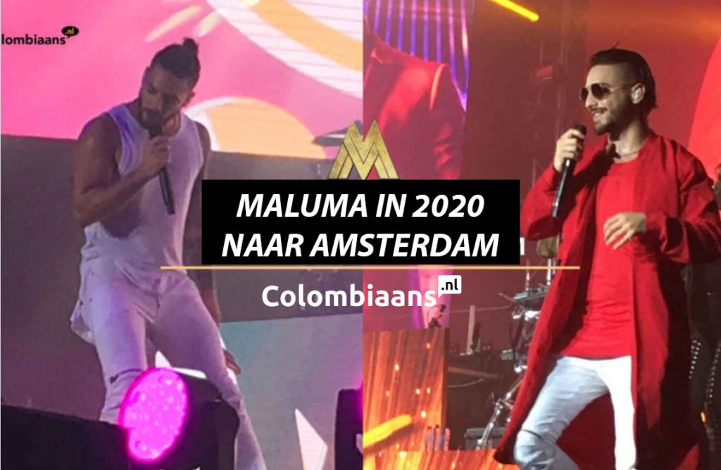 maluma in 2020 naar amsterdam