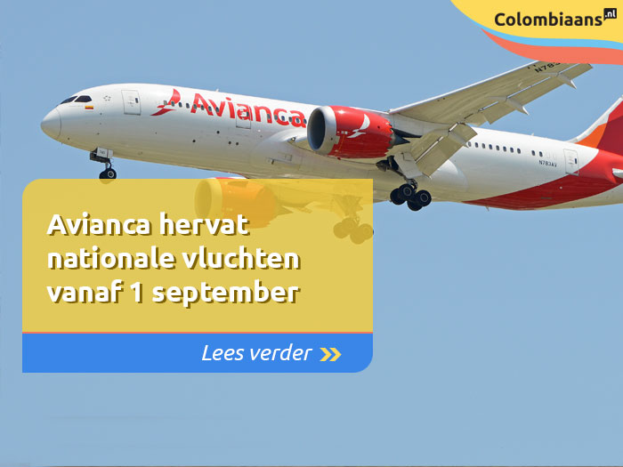 Avianca hervat nationale vluchten vanaf 1 september