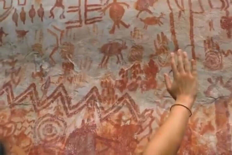12.000 jaar oude inheemse muurschilderingen gevonden in Colombia