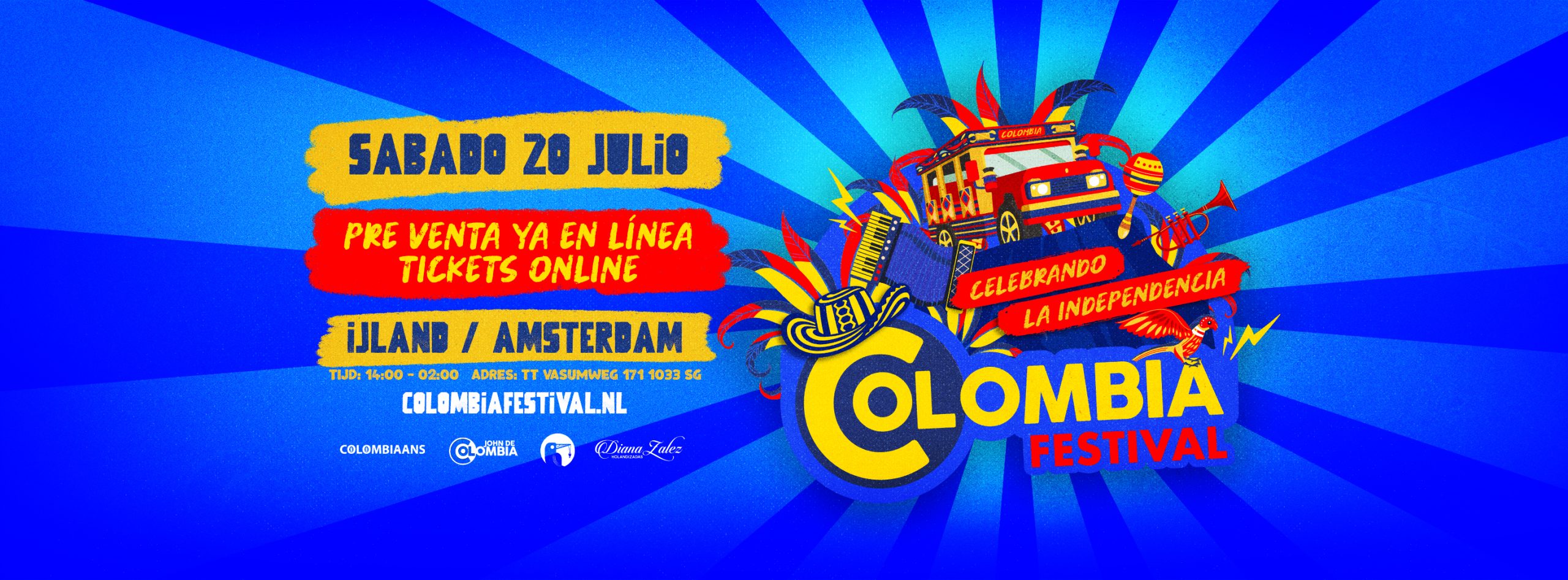 Colombiaans.nl is official partner van Colombia Festival